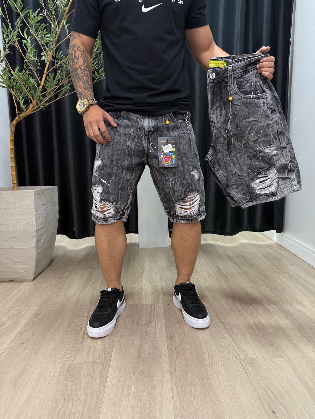 Bermuda Jeans Jogador