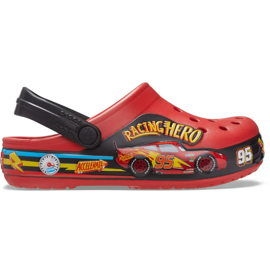Sandália FunLab Cars Lights Band Clog Infantil FLAME
