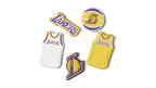 Jibbitz™ NBA Los Angeles Lakers Pack com 5 Peças