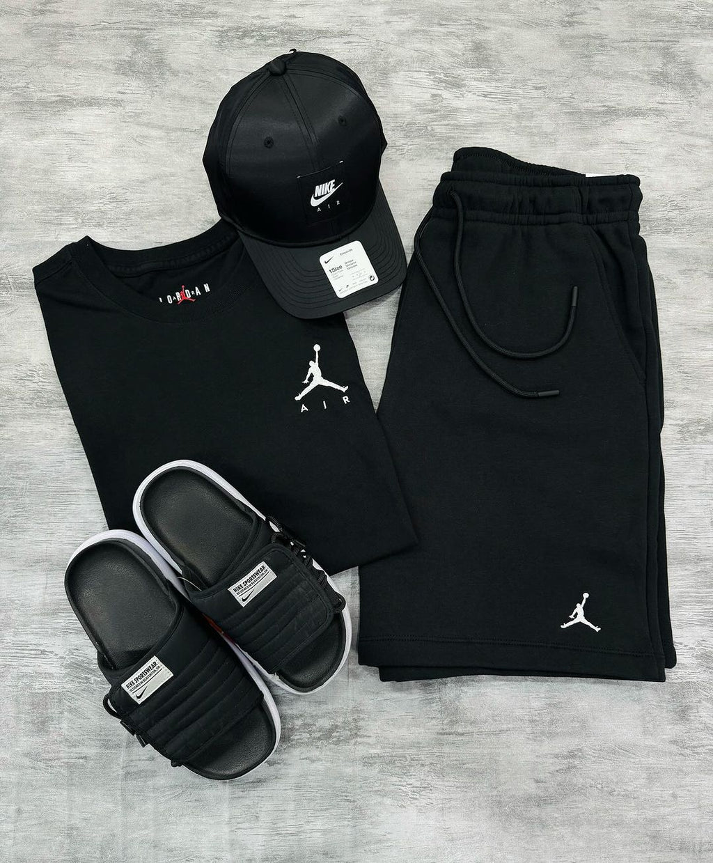Kit Jordan + NK Asuna + Boné NK (4 Peças)