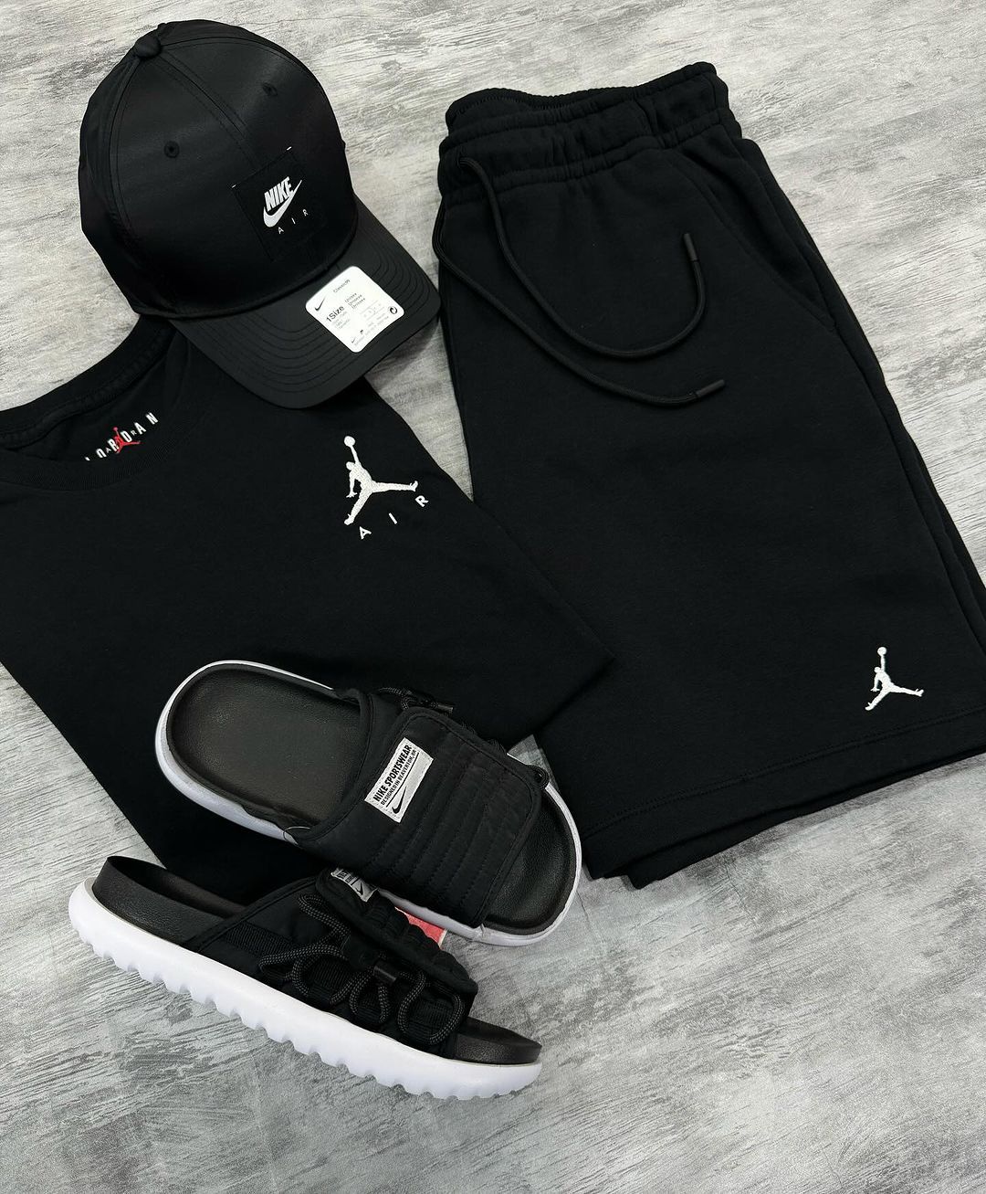 Kit Jordan + NK Asuna + Boné NK (4 Peças)